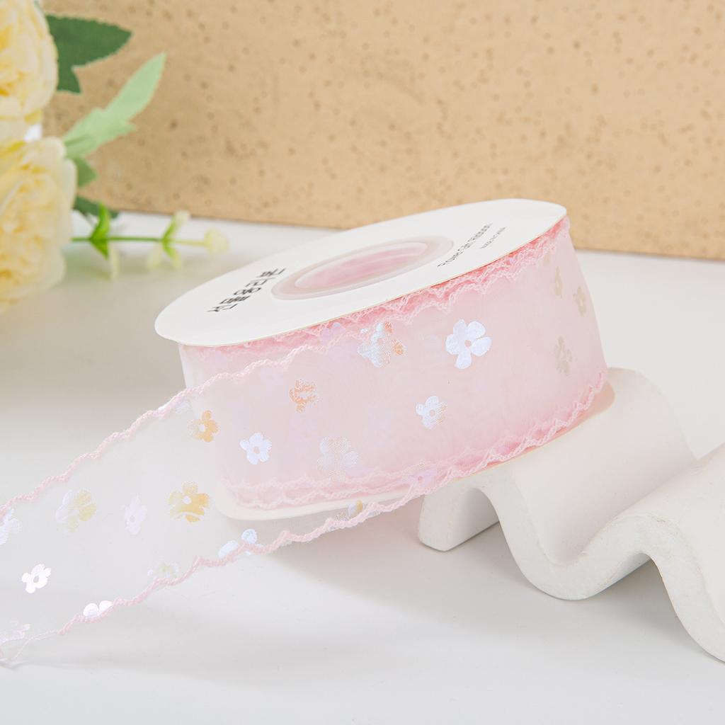 10yards/Roll Sequin Silk Ribbon Roll 4cm Satin Ribbon Organza Ribbons For Gift Wrapping Handmade Wedding Birthday Bow Diy Craft