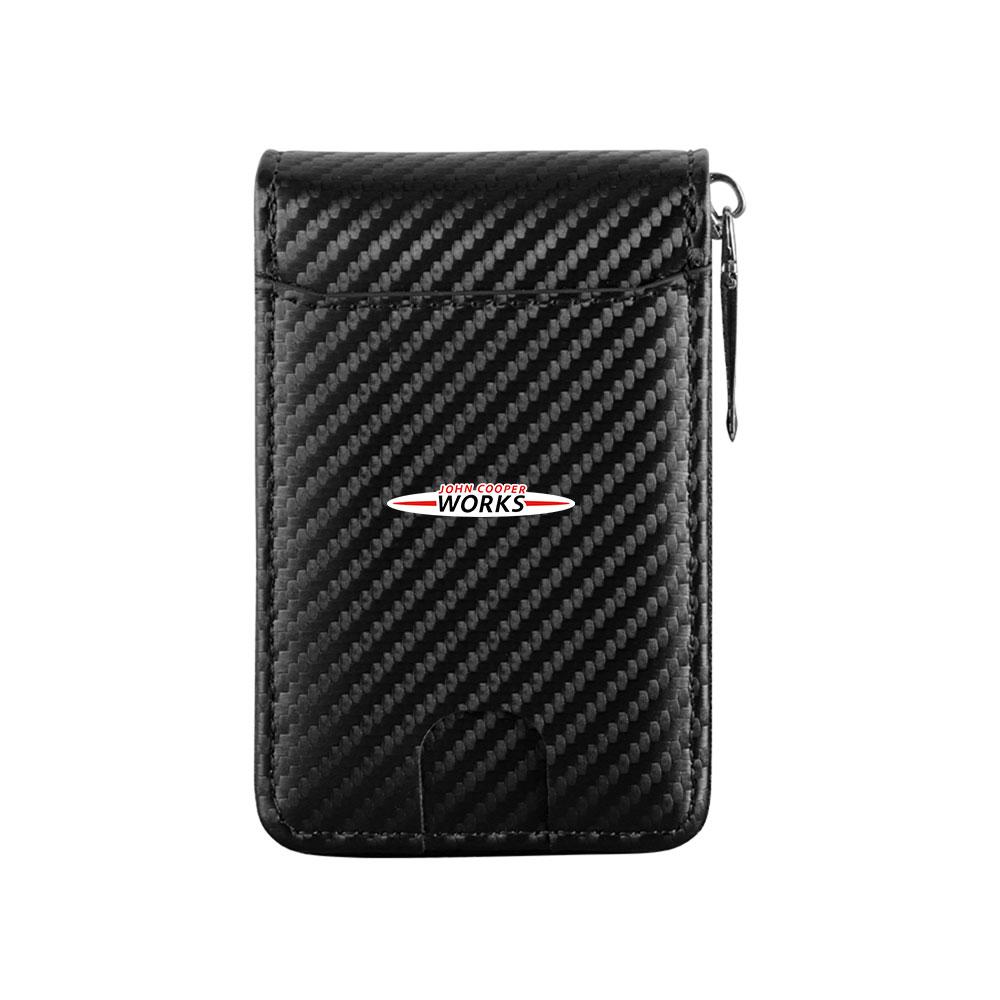 For MINI Cooper JCW WORKS R55 R56 F55 F56 R57 R58 R59 Car Driver License Storage Bag Wallet Credit Card Holder Case Accessories