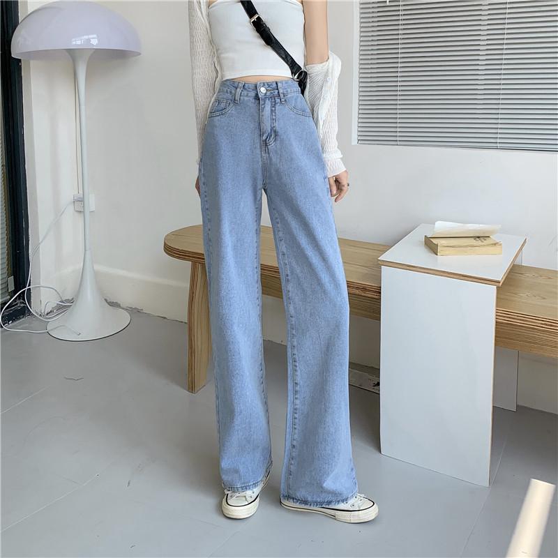 

Unisex Retro Straight-Leg Jeans - High Waist, Loose Fit, Wide Leg, Spring/Autumn 2022 Edition S темно-синий