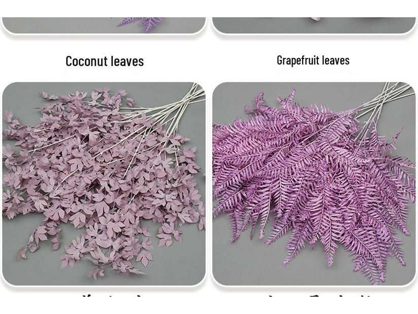 10-Piece Purple Floral Artificial Flower Set for Wedding and Aisle Decor