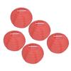 4 Inch Red Paper Lanterns Decorative Round Chinese Lanterns for Birthday Weddings
