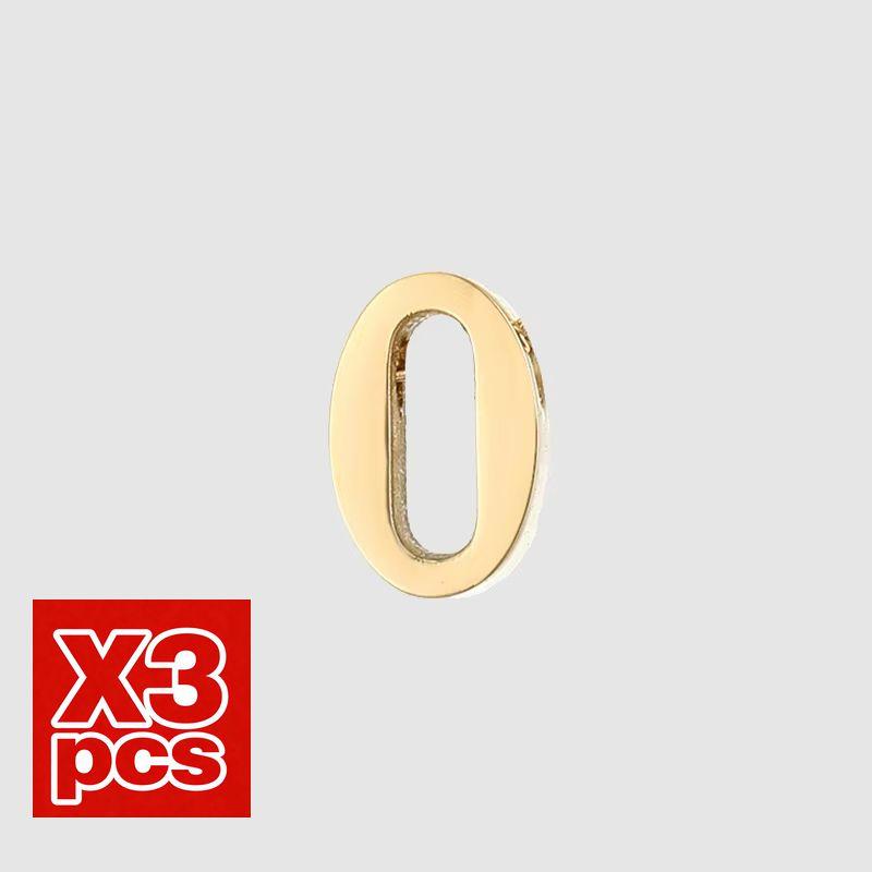CARLIDANA DIY Jewelry Making Accessories Stainless Steel Gold Plated Arabic Number Pendant Charms for Women Necklace Bracelet