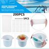 5-200PCS Pool Skimmer Socks Cleans Debris and Leaves Reusable Baskets Filters Net Saver for Swimming Pool Pond Inground Spa Club