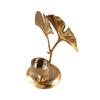 Light Luxury Nordic Candle Holder Exquisite Metal Candlestick Ginkgo Candle Holder  Home Decor
