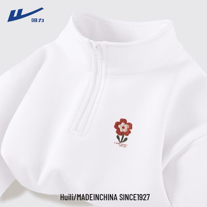 Warrior Women's Lightweight Half-Zip Stand-Collar Short Sweatshirt