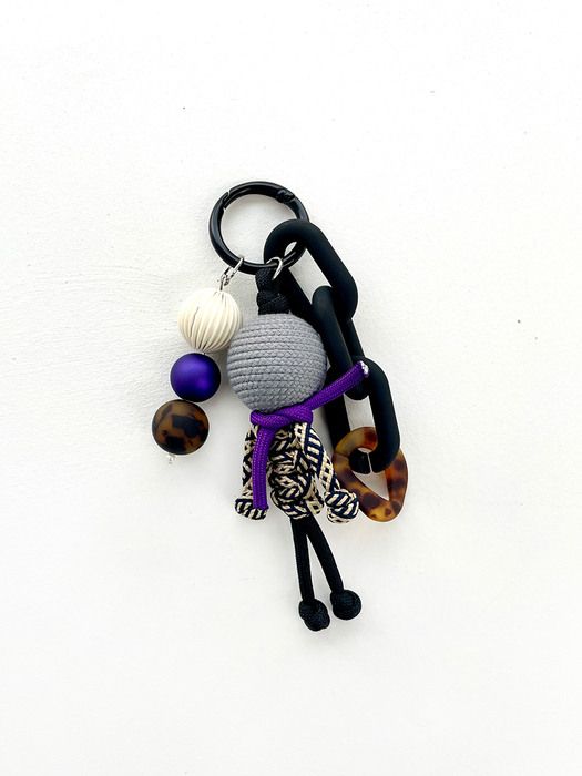 

SATTCHI VI KNOT DOLL BAG CHARM Violet