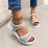 2025New Women Summer Fashion Sandals Mesh Casual Fish Mouth Sports  Plus Size Flying Woven Flat Shoes