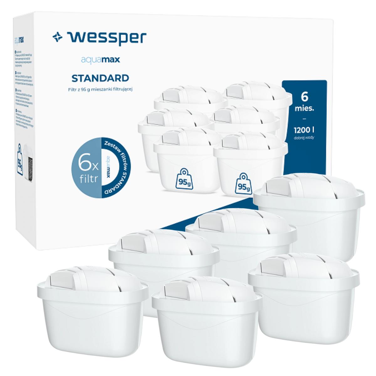 Wessper Wes003-6 Inserts Pour Carafe Aquamax . 6 Pieces