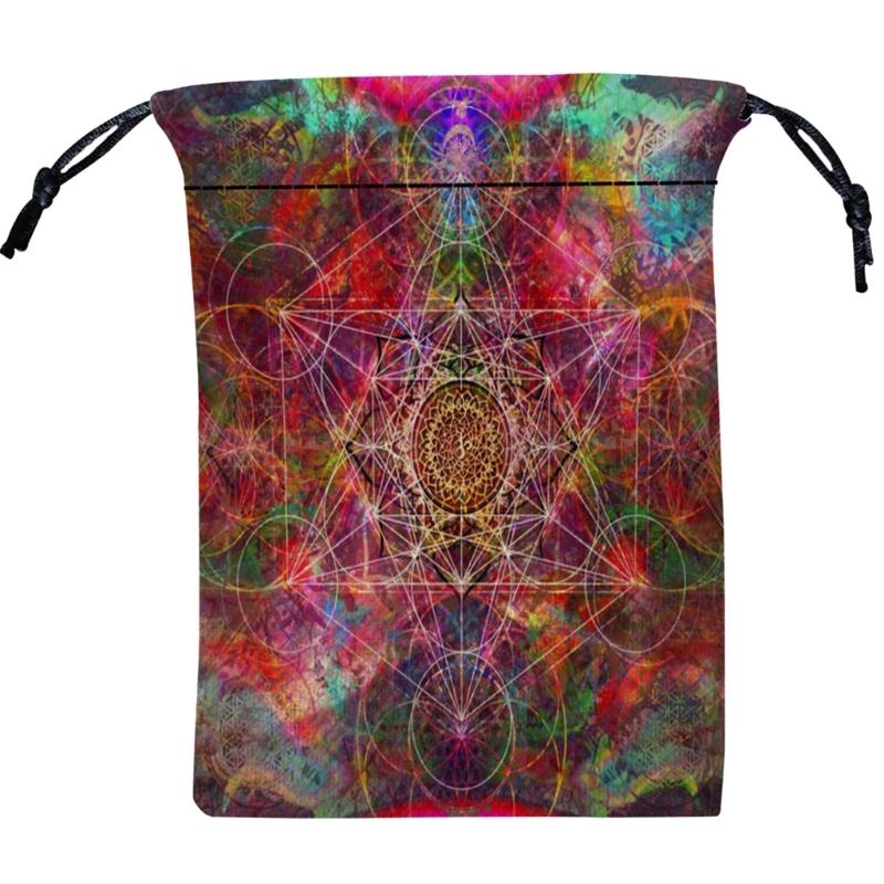 Mini Jewelry Dices Card Gift Bag Drawstring Pouches Bag Divinations Tarots Bag