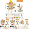 Baby Holzspielzeug Puzzle Turm Balance Spiel für Kleinkinder Lernen und Stapeln