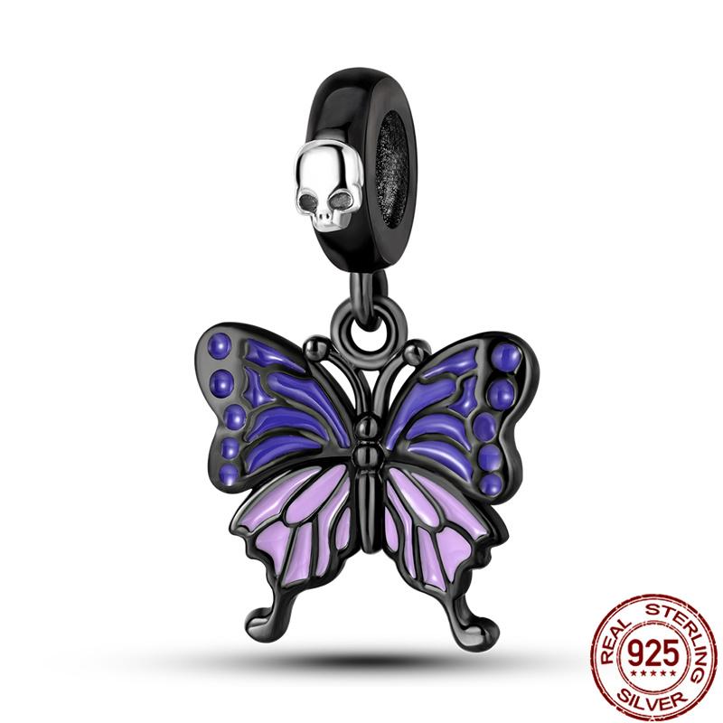 Fit Charms Fororiginal Bracelets 100%Copper Luminous Butterfly Series Beads Diy Jewelry Making For Women Gift