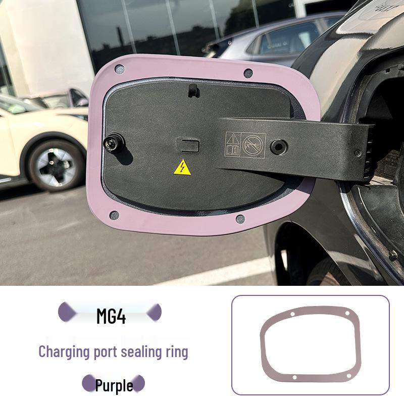 MG4 Charging Port Sealing Ring: Rainproof Rubber Strip for Car Interior Decoration and Modification, Compatible with 26 MG Models.