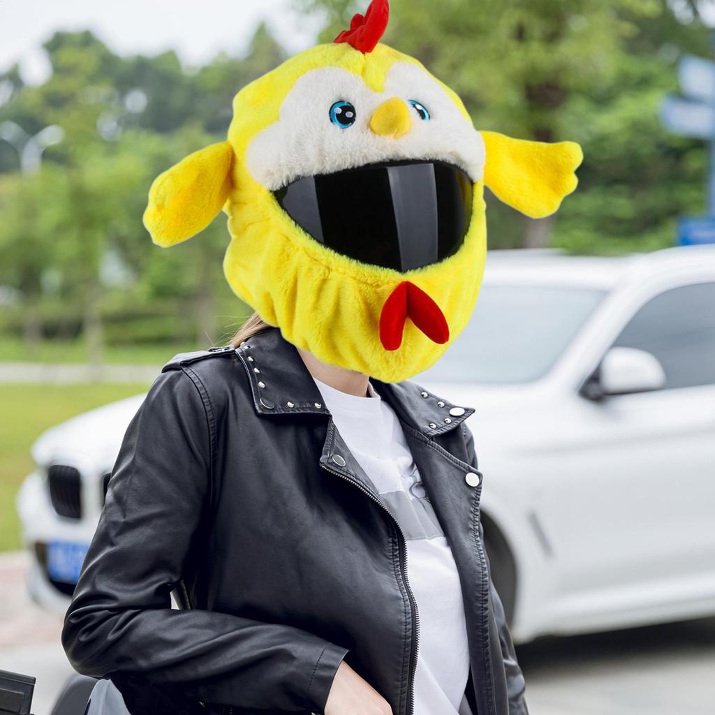 Cute Motorcycle Helmet Cover, Waterproof Dustproof Protective Cover for Women Teens, Riding Accessories Gift for Friends Family