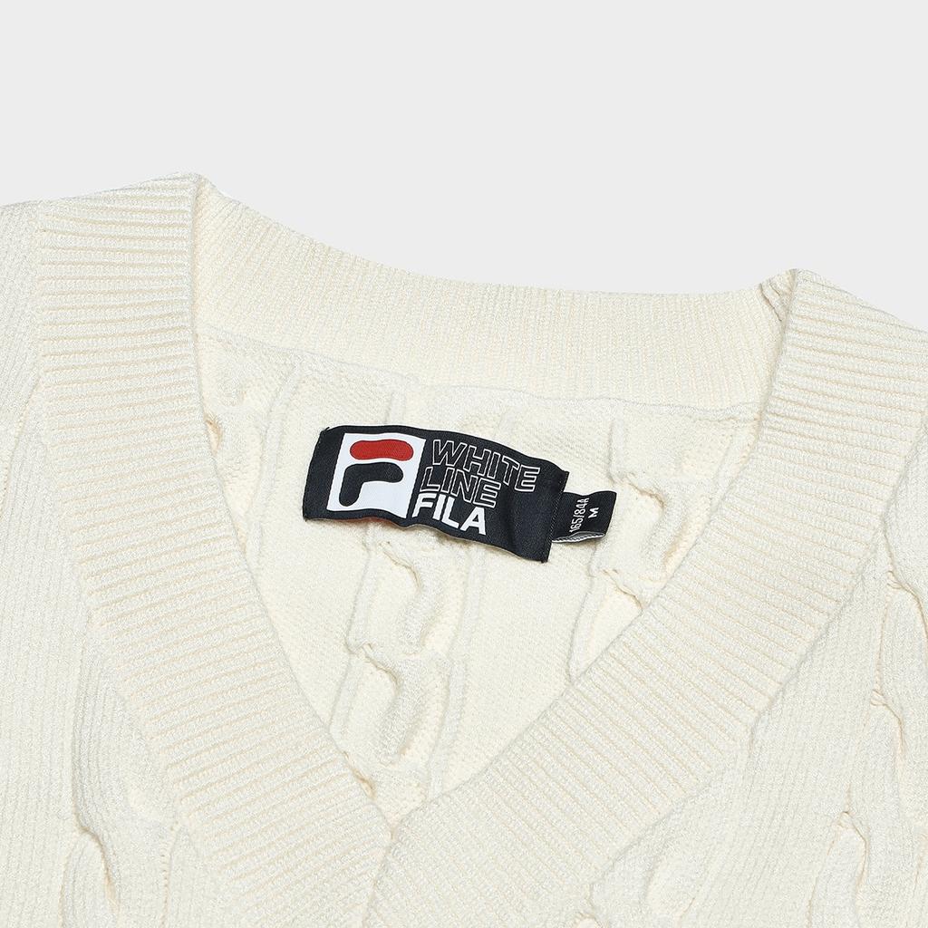 New FILA ORIGINALE Knitwear Women's Cheese White F71W439401FIV