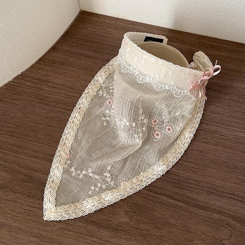 Super Fairy Lace Butterfly Flower Headband Niche Sweet Hair Accessories Headband Vacation Photo Headscarf