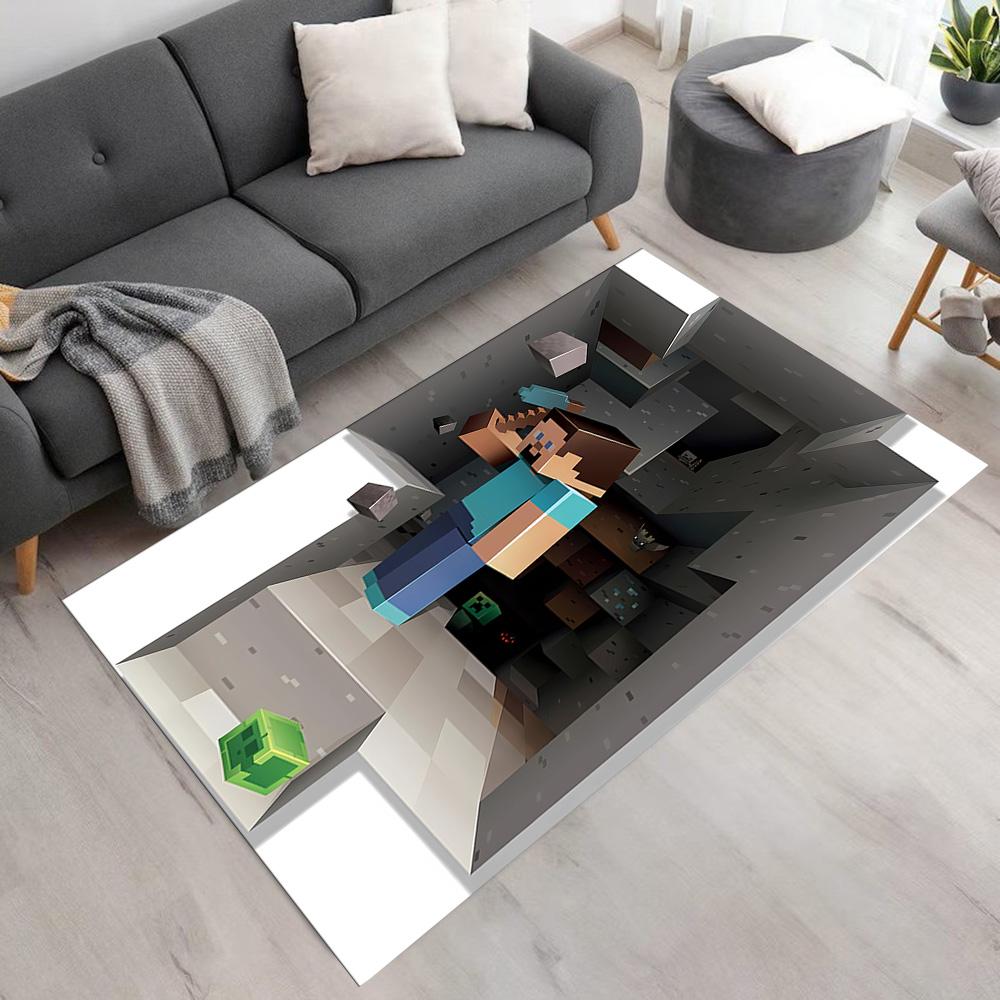 Minecraft Underground Adventure Floor Rug Office Rug Perfect for Bedrooms Hallway Living Rooms Dormitory Antislip Carpet Office home decor