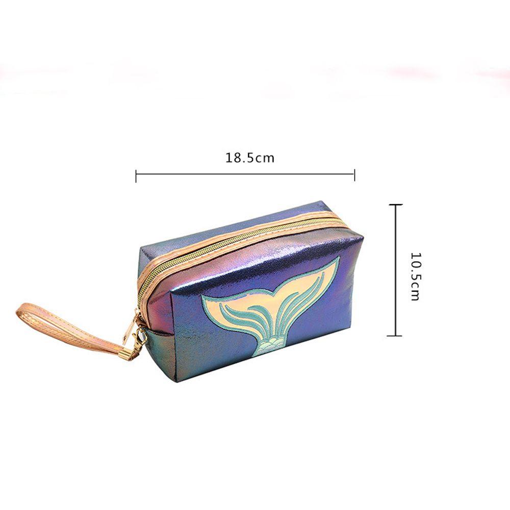 Travel Convenient Waterproof Cute Lovely PU Leather Makeup Bag Storage Bag Cosmetic Bag Laser Bag