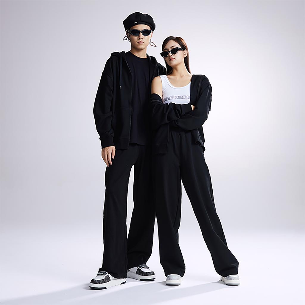 New MLB Sweatshirt Jacket Unisex Black 3ATRB0134-50BKS