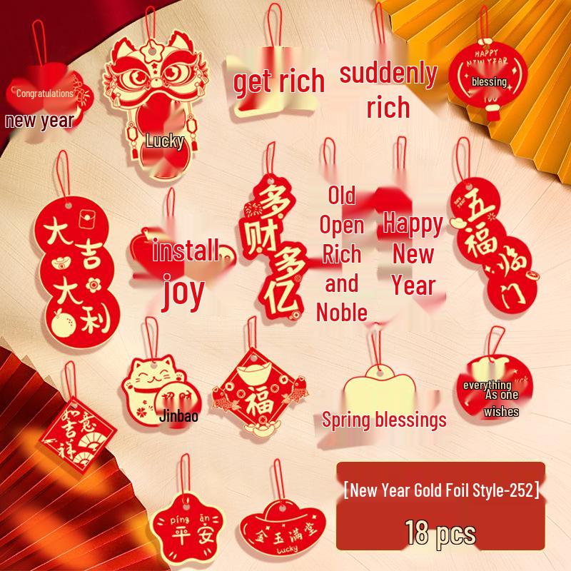 Year of the Horse Spring Festival Pendant Decorations for Living Room Atmosphere and Bonsai Ornaments