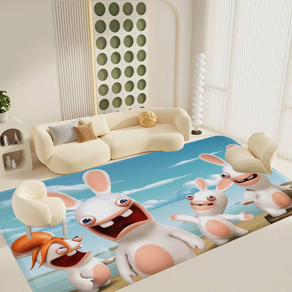 R-Rabbids I-InvasionS Door Mat Anti-slip Absorb Water Long Strip Cushion Bedroon Mat Bedside Mats