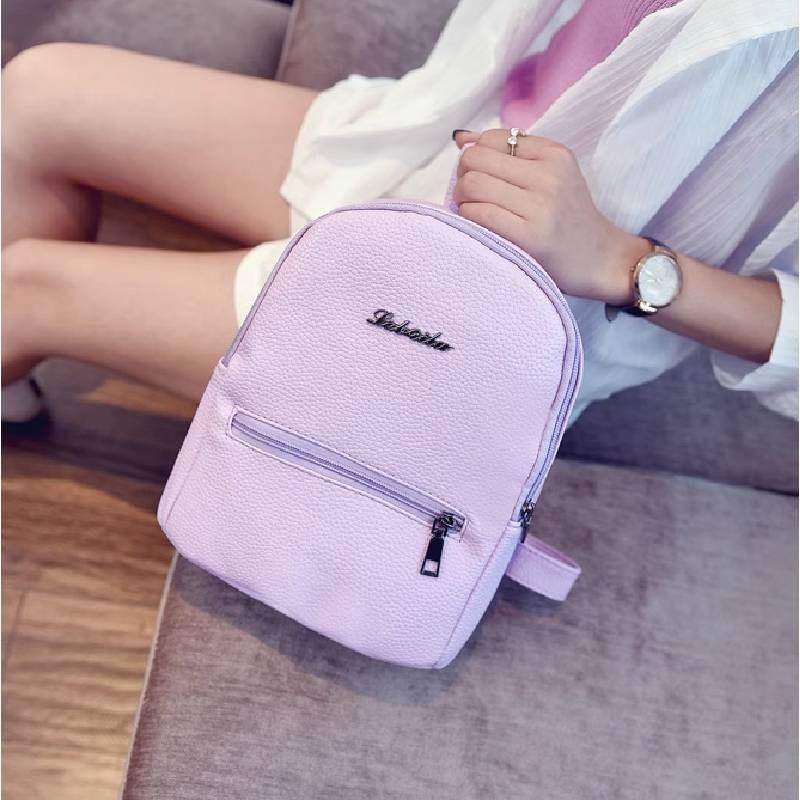 Women Lady Leather Mini Teenager Girls Stylish Outdoor Travel Shopping Backpacks