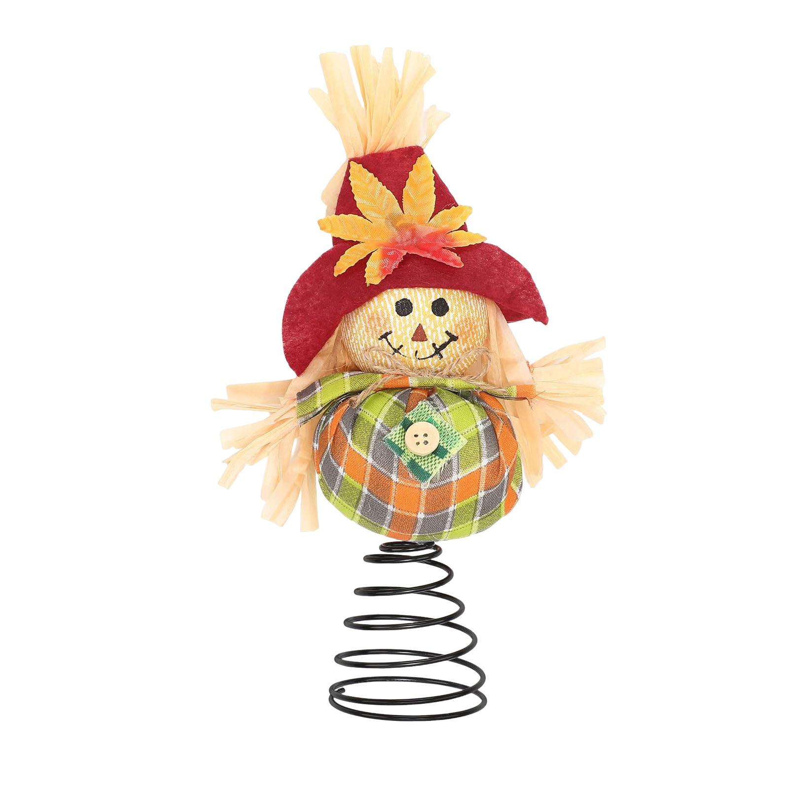 

Thanksgiving Miniature Tree Decorations, Scarecrow, Fall Christmas Tree Decorations, Home Party Supplies Decorations One Size