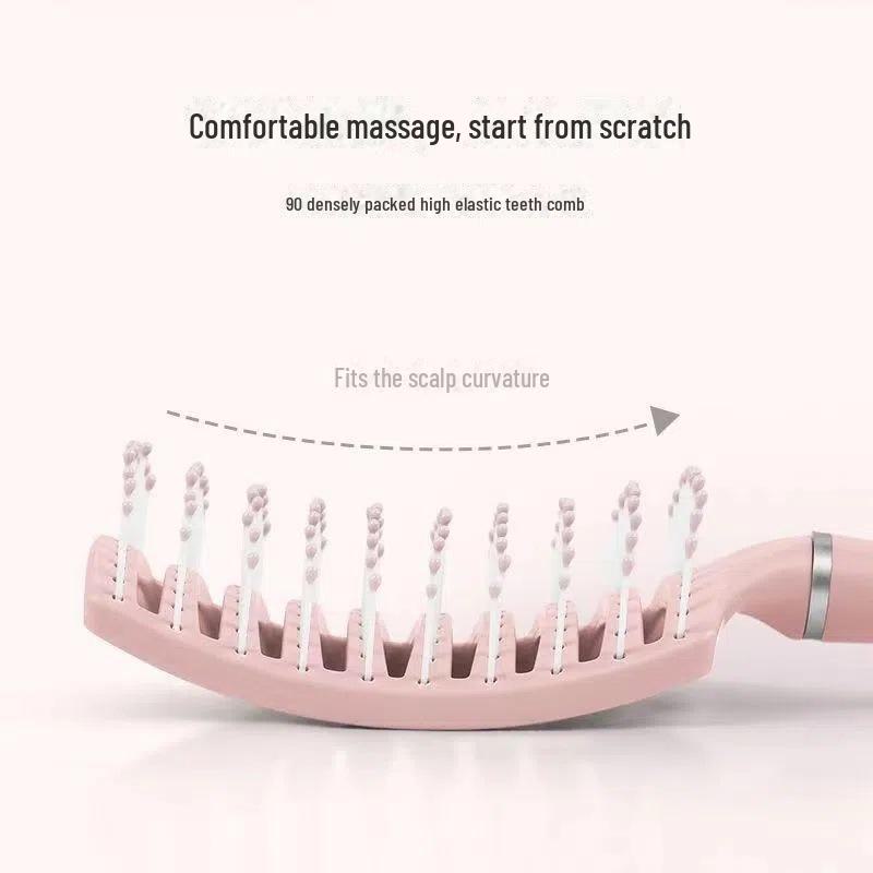 Women's Fluffy Hair Root Comb: High-Volume Styler, Curling, Massage Brush