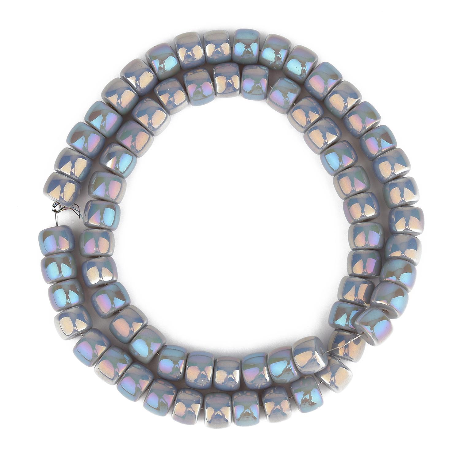 

Натуральные AB Цветные Стеклянные Кристаллы Многоцветные Цилиндрические Бусины Для Браслета Ручной Работы DIY Ювелирные Изделия 8x6 мм 8x6mm