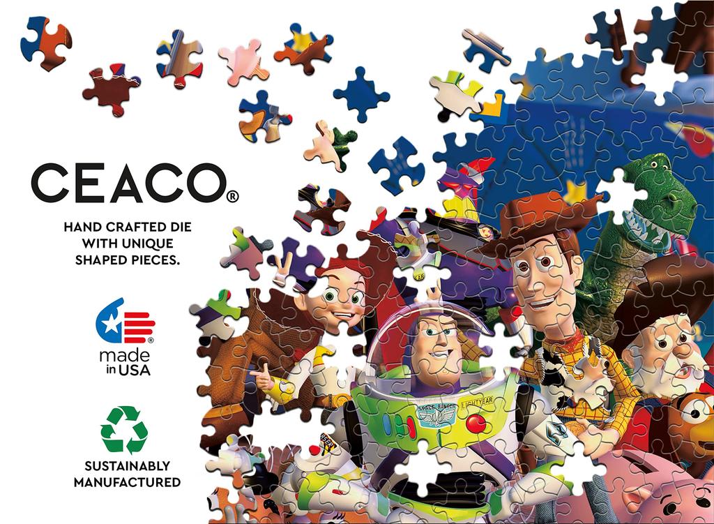 Ceaco - DisneyPixar 5-in-1 Multipack Jigsaw Puzzle Set: Monsters University (MU, Incredibles, Toy Story 2, Cars, Inside Out)