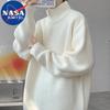 NASA MARVEL Men's Mock Neck Zip Pullover Sweater
