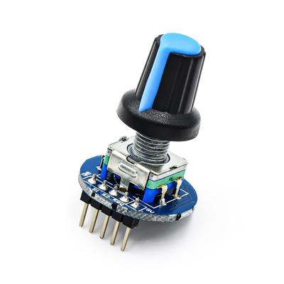 מודול מקודד סיבובי עבור פיתוח חיישן לבני Arduino עגול אודיו מסתובב כובע ידית פוטנציומטר EC11