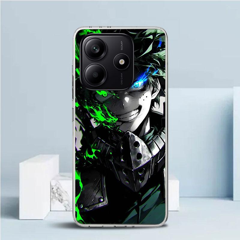 Midoriya Izuku Deku MHA My Hero Phone Case For Xiaomi Redmi Note 15 14 14S 13 12S 12 Pro Plus 11S 11 11T 11E 10S 10 + Soft TPU B