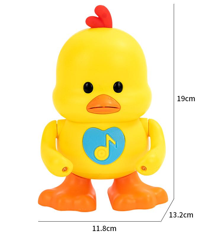 Dancing Cute Duck Electronic Music Light-Up Toy - Same Style As Douyin