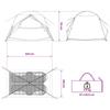 Trekking Tent Blue 2 Person Tent 185T Polyester with PU Coating