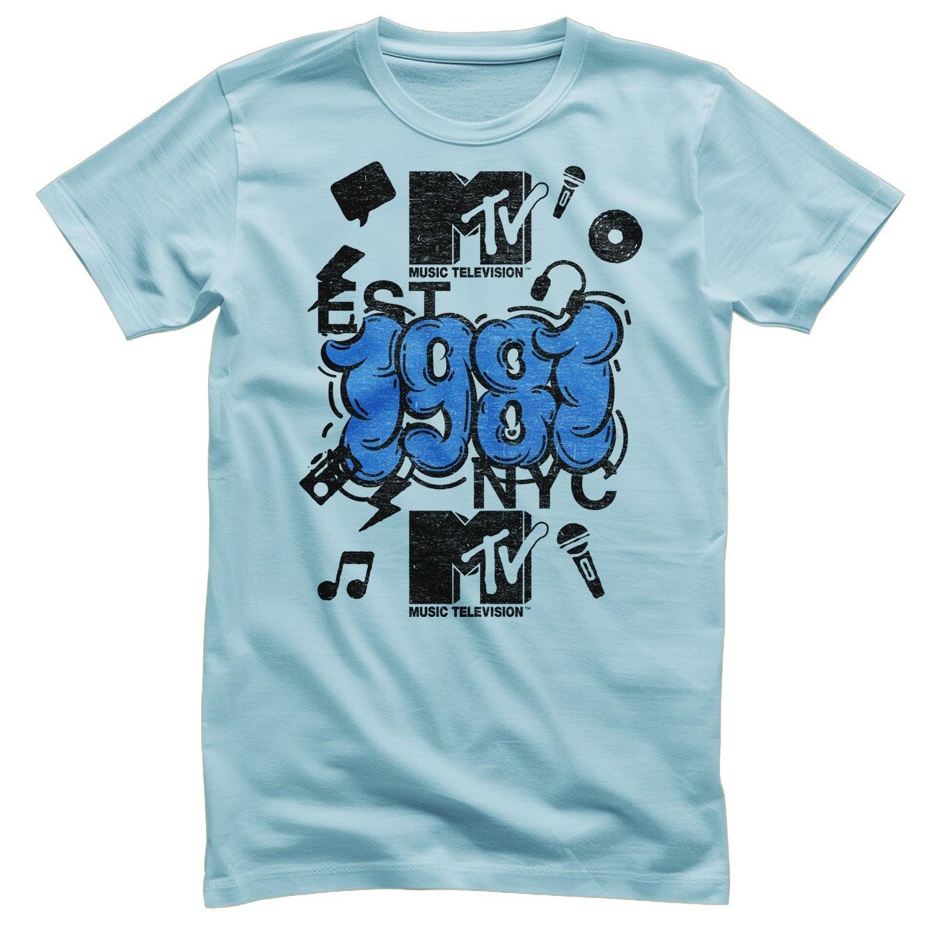 Officially Licensed MTV NYC 1981 Men s T-Shirt XL