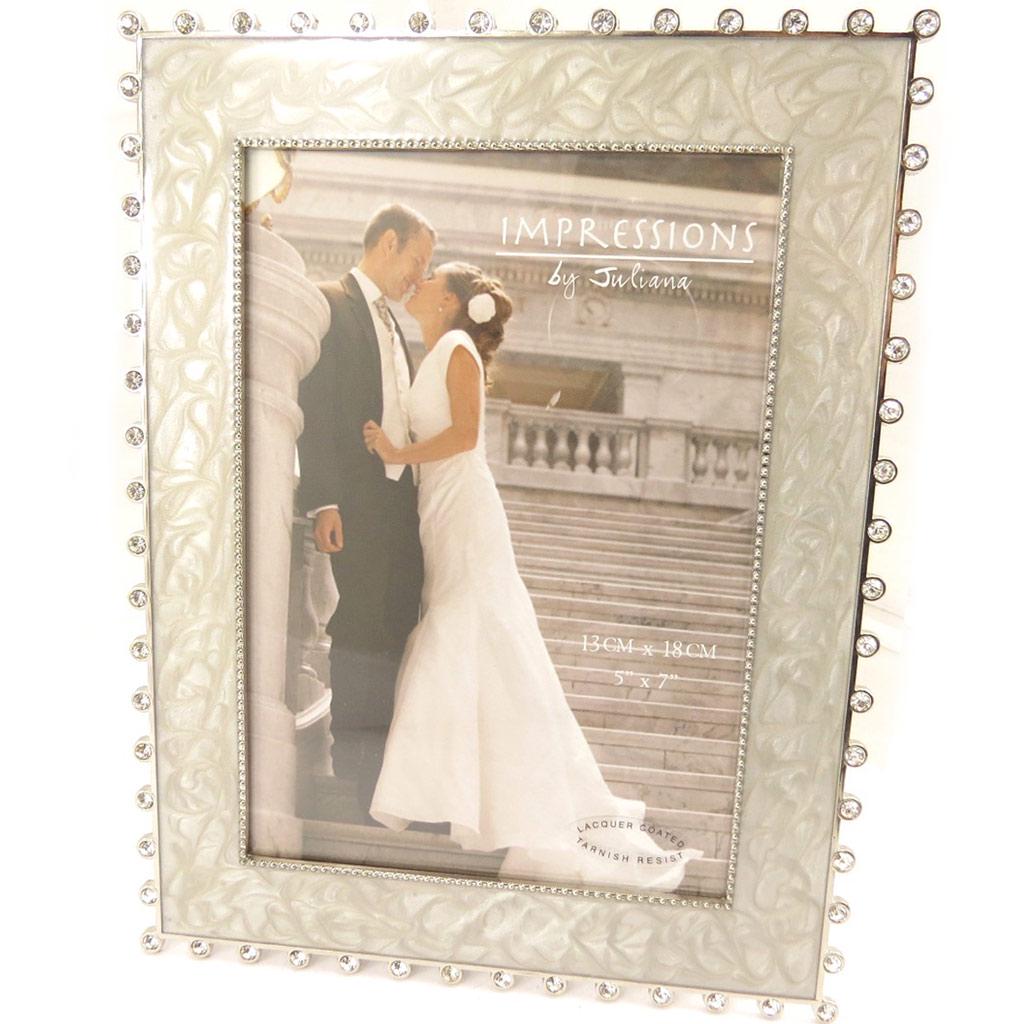 Les Trésors De Lily [L1507] - Chrombéžový fotorámeček 'Romance' (13x18 cm)
