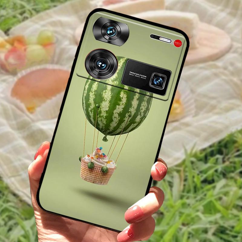 Shockproof Funda For ZTE Nubia Z60 Ultra Case Silicon Black Soft Bumper for Nubia Z60 Ultra Phone Cases Z60Ultra Cartoon Shell