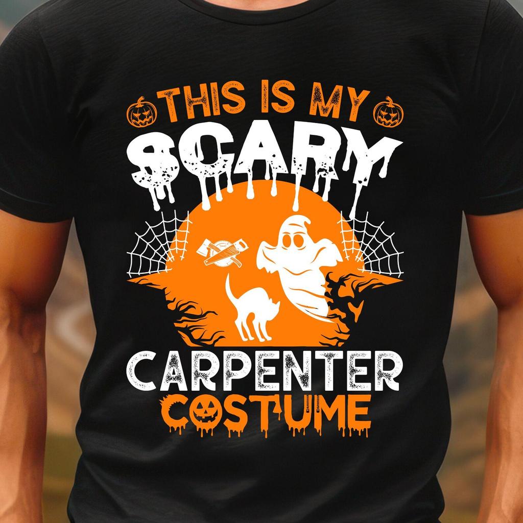 This Is My Scary Carpenter Costume TShirt | Halloween ghost, pumpkins