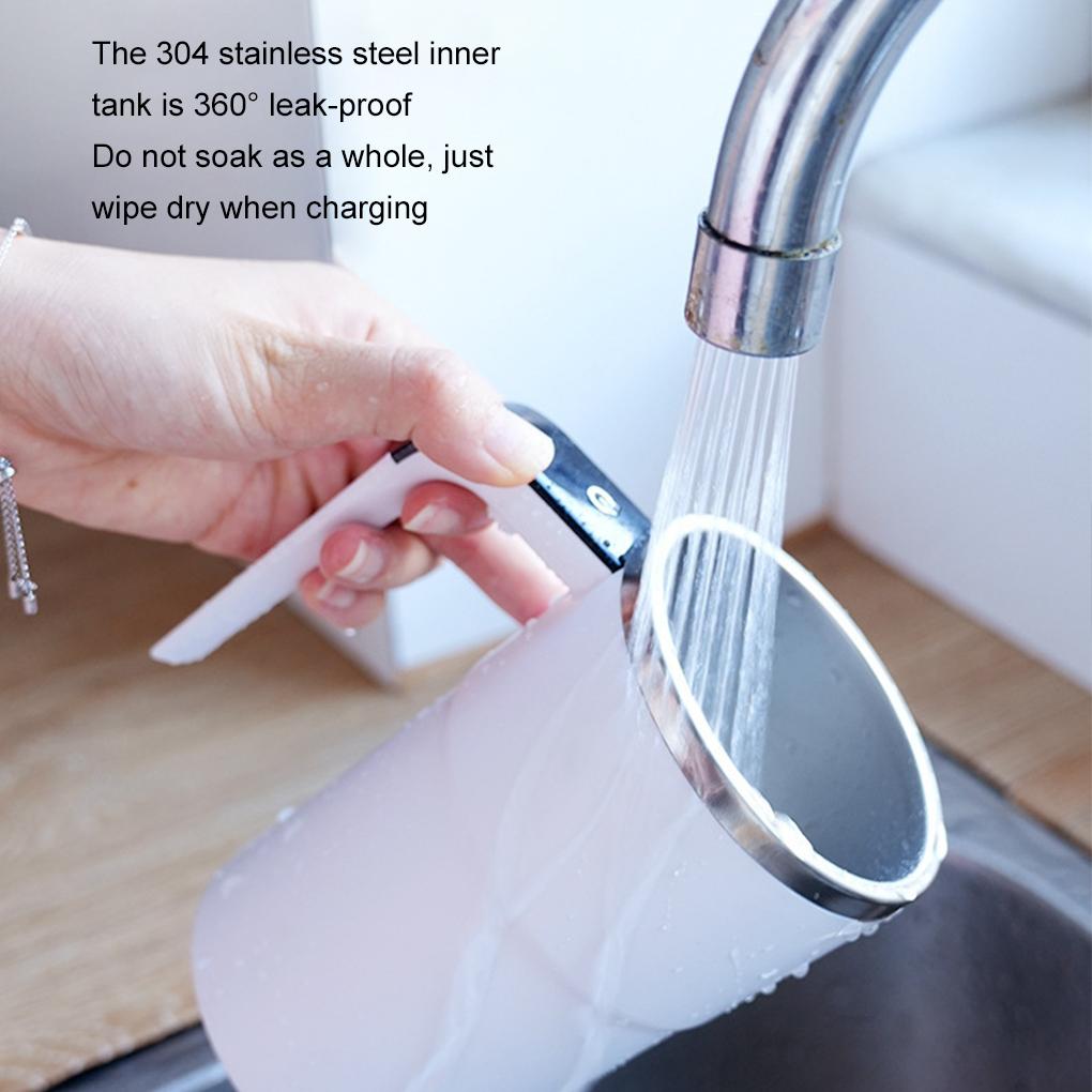 Smart Temperature Measuring Cup Rechargeable Magnetic Mixer For Hot Cold Drinks Portable Coffee Cup