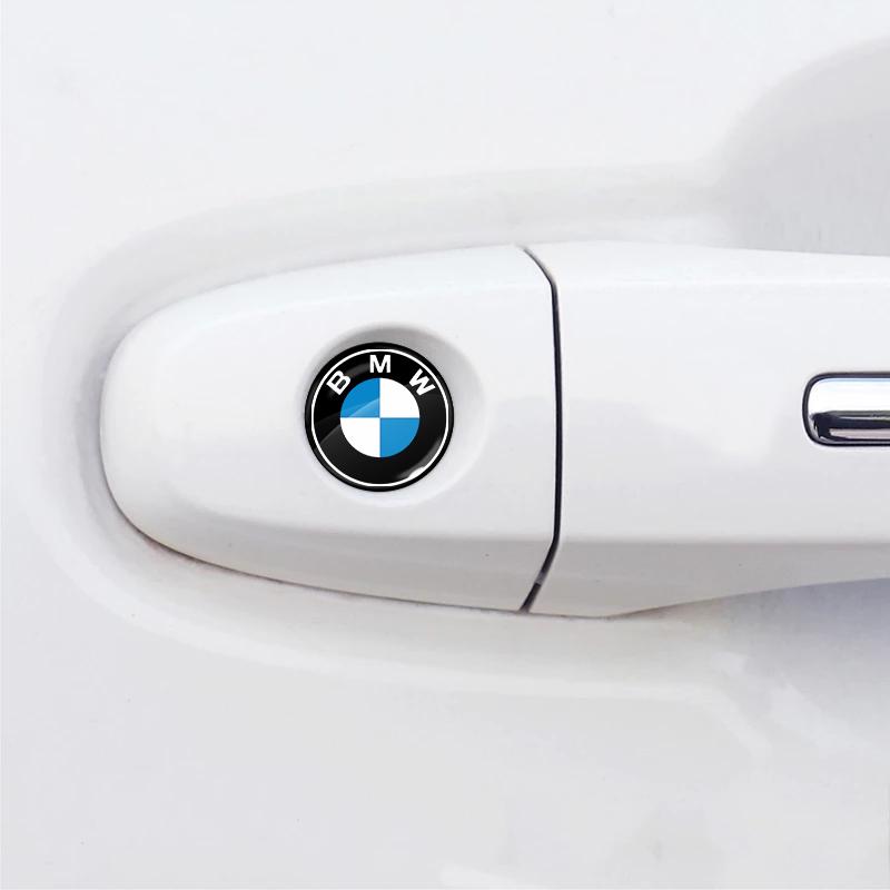 Araba Kilit Anahtar Deliği Çıkartmaları Kapı Kilidi Koruyucu Araba Çıkartmaları BMW 1 2 3 4 5 6 7 Serisi F10 F30 F01 F25 F15 E87 E90 E91 E92 E65 için