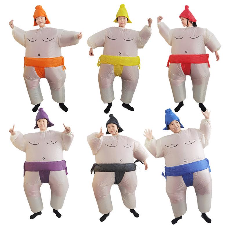 Sumo Inflatable Costume - Funny Fat Man Doll Outfit for Parties and Performances