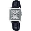 Casio Standard Quartz Women's Watch LTP-V007L-7B1 Silver Black Leather Strap
