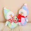 35cm Christmas Snow Man Stuffed Toys Dolls Cartoon Animal Plushie Toys Home Car Christmas Decoration Pillow Holiday Toys Gift