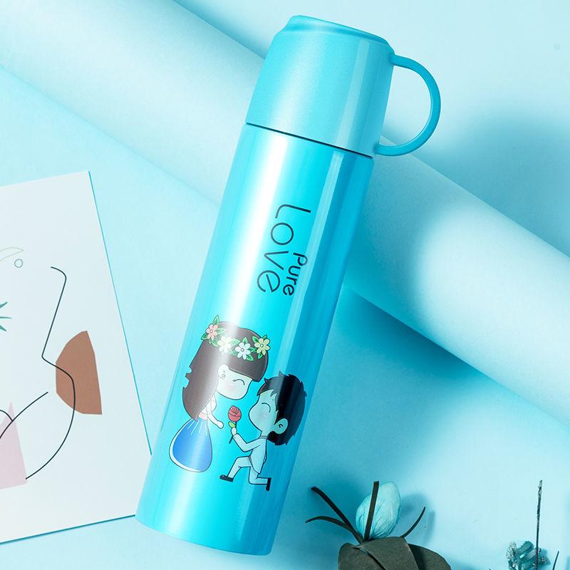 Thermos Cup 500ml/600ml Vacuum Flasks Portable Stainless Steel Thermos Cup Water Bottle Travel Tea Mug Office Thermos Cup