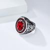 2026 Retro Gemstone Ring Men's Personality Fashion Wear Finger Ring Jewelry
