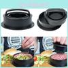Hochwertige runde Burgerpresse aus Kunststoff für müheloses Formen von Fleisch- und Reiskuchen