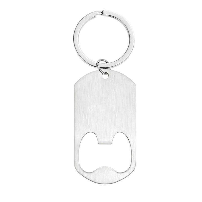 Blank Metal Keyring Bottle Opener Tag - Festival Gift In Stock