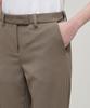 MUSINSA STANDARD WOMAN Women'S Slim Straight Hidden Elastic Waist Slacks [Dusty Beige]
