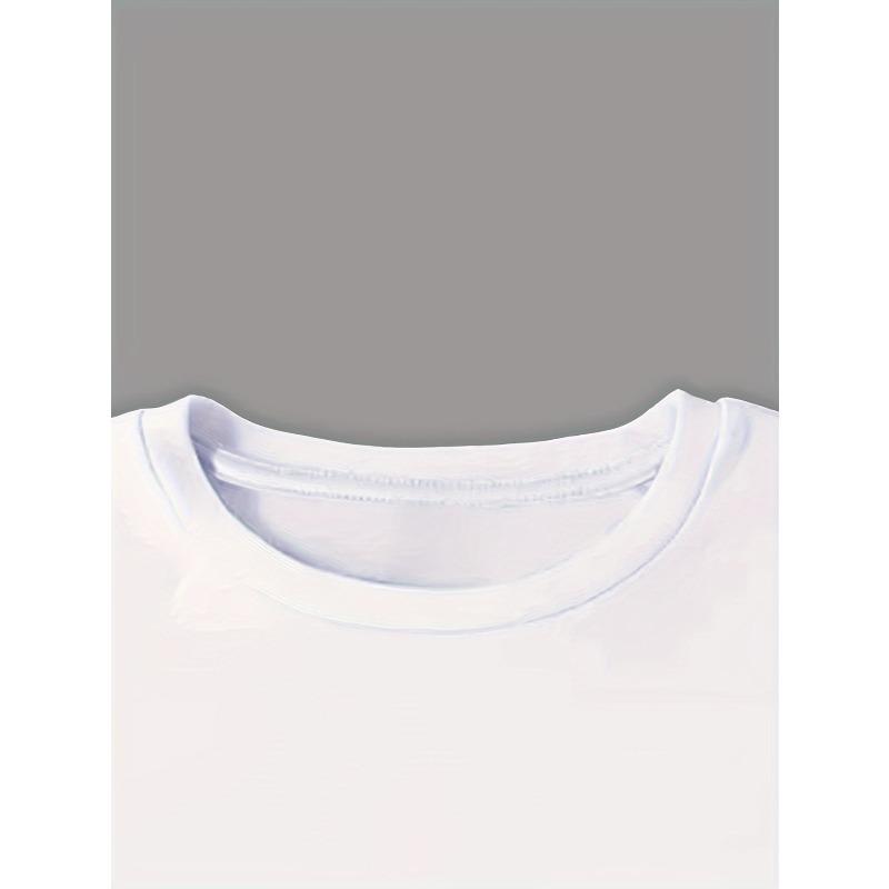 European Size Emotional Themed Simple Stroke Printed Short Sleeved T-shirt, Women'S Casual And Lazy Style Top, Daily Fashionable Dressing Item