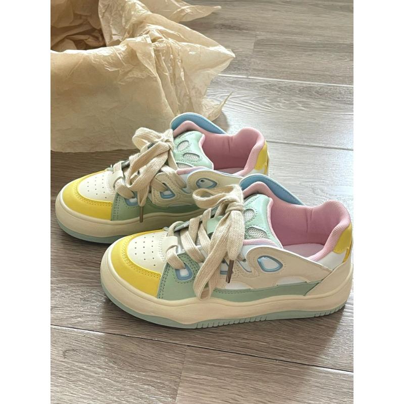 

Обувь на доске Maillard Макарон крем мороженое студенческие универсальные повседневные кроссовки для бега дышащие кроссовки 40 розовый